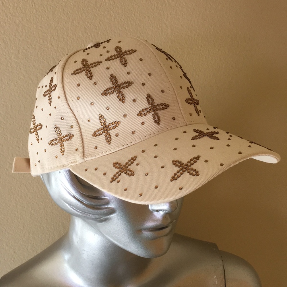 Women's Fashion Baseball Cap Hat Rhinestone Embellished